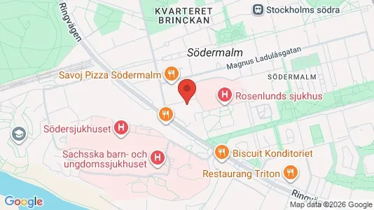 Lägenheter att hyra i Södermalm - kort over placeringen