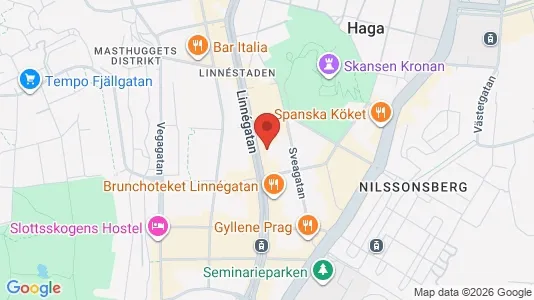 Lägenheter att hyra i Majorna-Linné - kort over placeringen