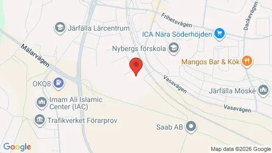 Lägenheter att hyra i Järfälla - kort over placeringen