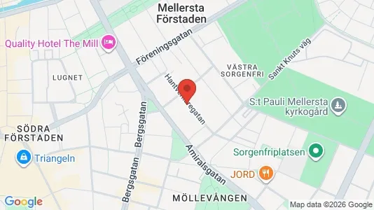 Lägenheter att hyra i Malmö Centrum - kort over placeringen