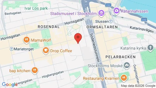 Lägenheter att hyra i Södermalm - kort over placeringen