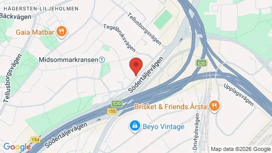 Lägenheter att hyra i Söderort - kort over placeringen