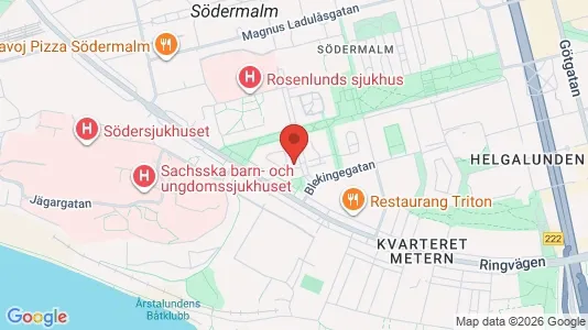 Lägenheter att hyra i Södermalm - kort over placeringen