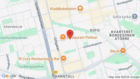 Lägenheter att hyra i Södermalm - kort over placeringen