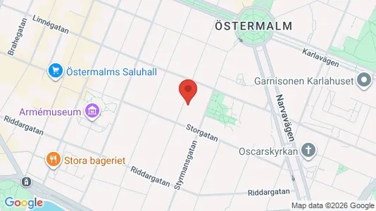Lägenheter att hyra i Östermalm - kort over placeringen
