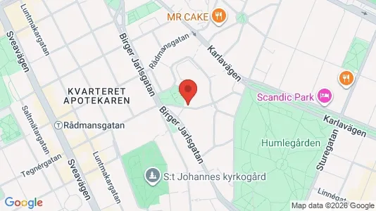 Lägenheter att hyra i Östermalm - kort over placeringen
