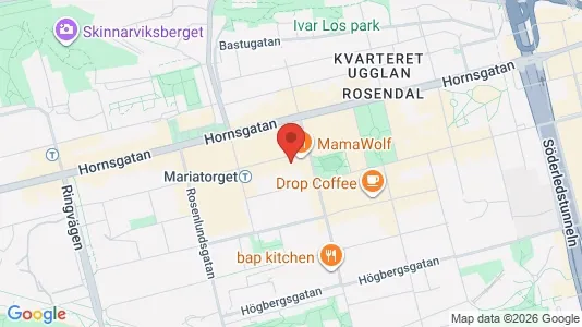 Lägenheter att hyra i Södermalm - kort over placeringen