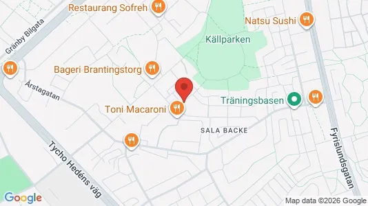 Lägenheter att hyra i Uppsala - kort over placeringen