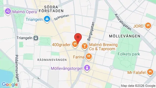 Lägenheter att hyra i Malmö Centrum - kort over placeringen