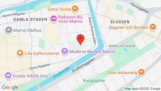 Lägenheter att hyra i Malmö Centrum - kort over placeringen