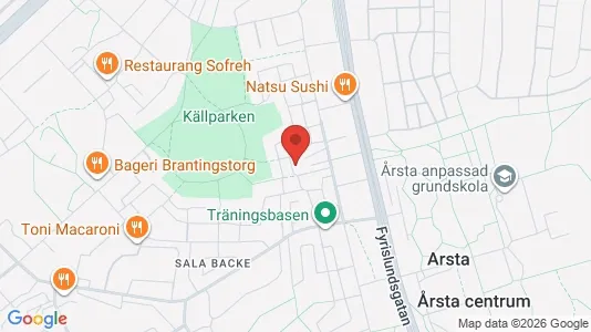 Lägenheter att hyra i Uppsala - kort over placeringen