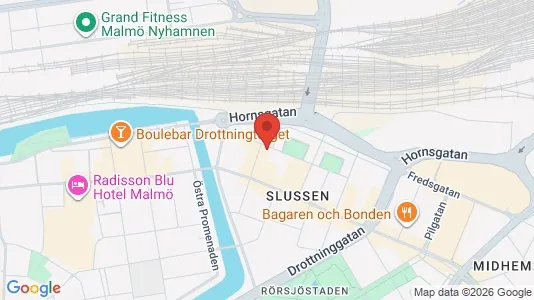 Lägenheter att hyra i Malmö Centrum - kort over placeringen