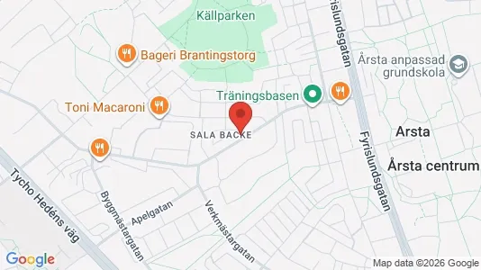 Lägenheter att hyra i Uppsala - kort over placeringen