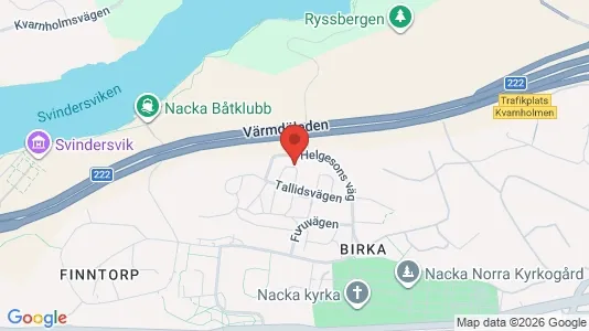Lägenheter att hyra i Nacka - kort over placeringen