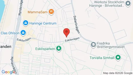 Lägenheter att hyra i Haninge - kort over placeringen