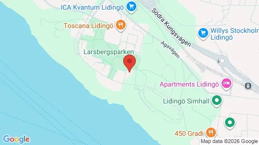 Lägenheter att hyra i Lidingö - kort over placeringen