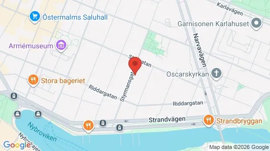 Lägenheter att hyra i Östermalm - kort over placeringen