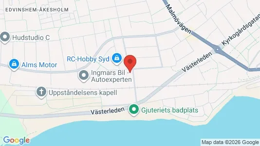 Lägenheter att hyra i Ystad - kort over placeringen
