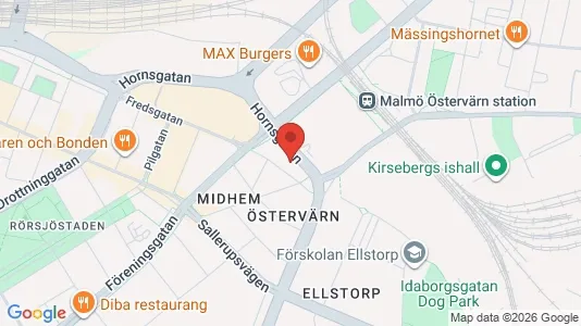 Lägenheter att hyra i Malmö Centrum - kort over placeringen