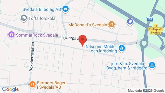 Lägenheter att hyra i Svedala - kort over placeringen