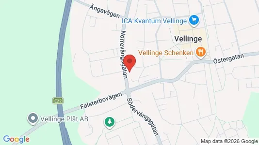 Lägenheter att hyra i Vellinge - kort over placeringen