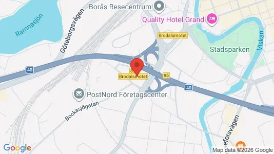 Lägenheter att hyra i Borås - kort over placeringen