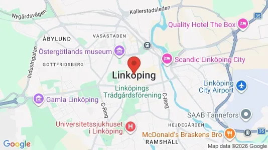 Lägenheter att hyra i Linköping - kort over placeringen
