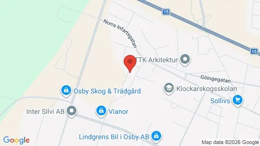 Lägenheter att hyra i Osby - kort over placeringen