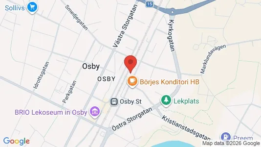 Lägenheter att hyra i Osby - kort over placeringen