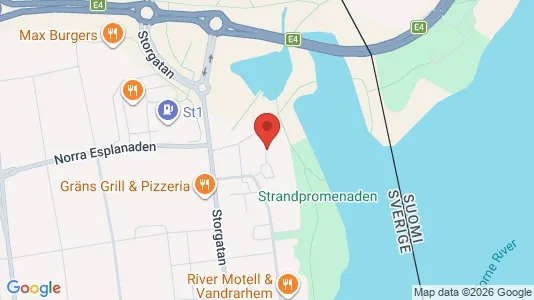 Lägenheter att hyra i Haparanda - kort over placeringen