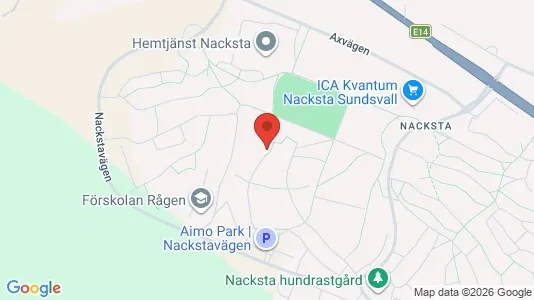 Lägenheter att hyra i Sundsvall - kort over placeringen