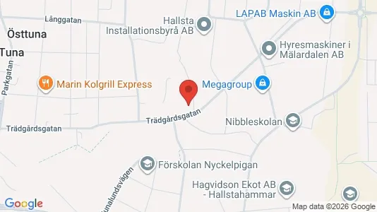 Lägenheter att hyra i Hallstahammar - kort over placeringen