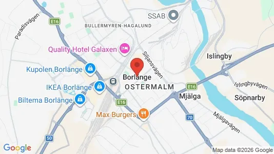 Lägenheter att hyra i Borlänge - Bild från Google Street View