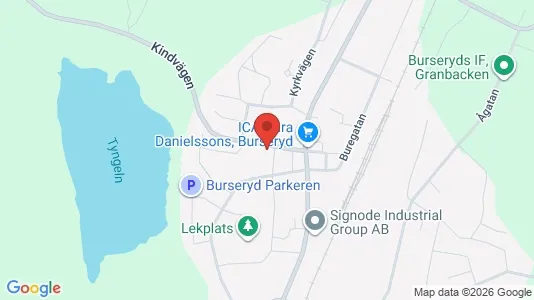 Lägenheter att hyra i Gislaved - kort over placeringen
