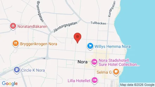 Lägenheter att hyra i Nora - kort over placeringen