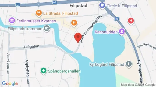 Lägenheter att hyra i Filipstad - kort over placeringen
