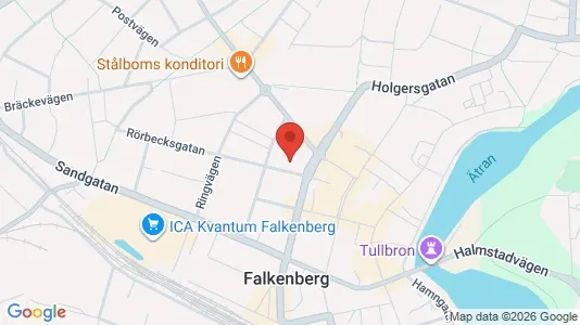 Lägenheter att hyra i Falkenberg - kort over placeringen